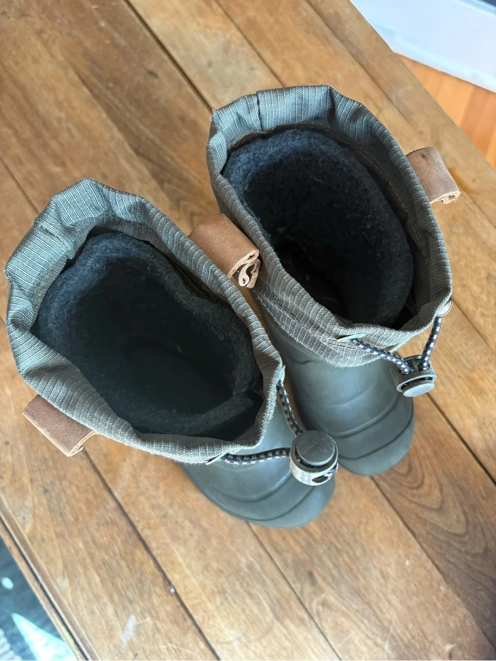 Kamik TUNDRA JR Olive/Gray Waterproof Kids Winter Boots